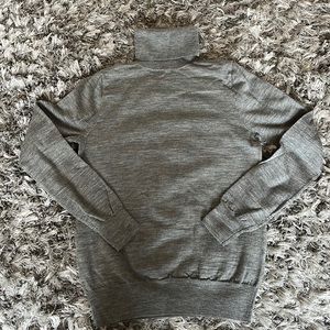 J crew gray turtleneck sweater